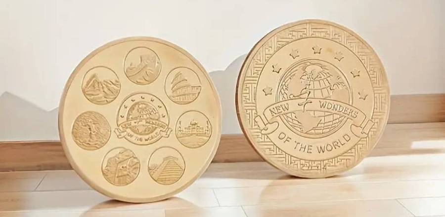 2  Seven Civilizations Cultural Heritage Commemorative Coins New in Capsule.