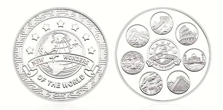 2  Seven Civilizations Cultural Heritage Commemorative Coins New in Capsule.