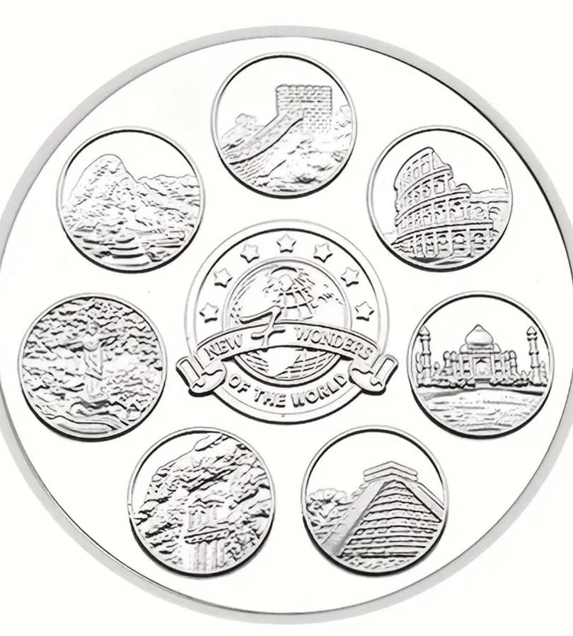 2  Seven Civilizations Cultural Heritage Commemorative Coins New in Capsule.