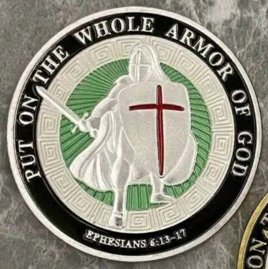 Put on the Whole Armor of God " Ephesians 6 13-17" Religious Commemorative Coin New in Capsule
