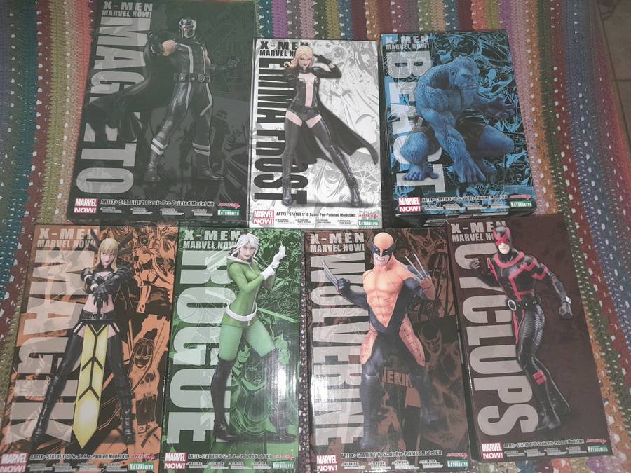 Uncanny X-Men (Complete set of seven) Kotobukiya Arftx+