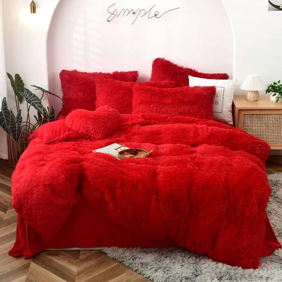 5 Piece Fluffy Tie Dye Comforter