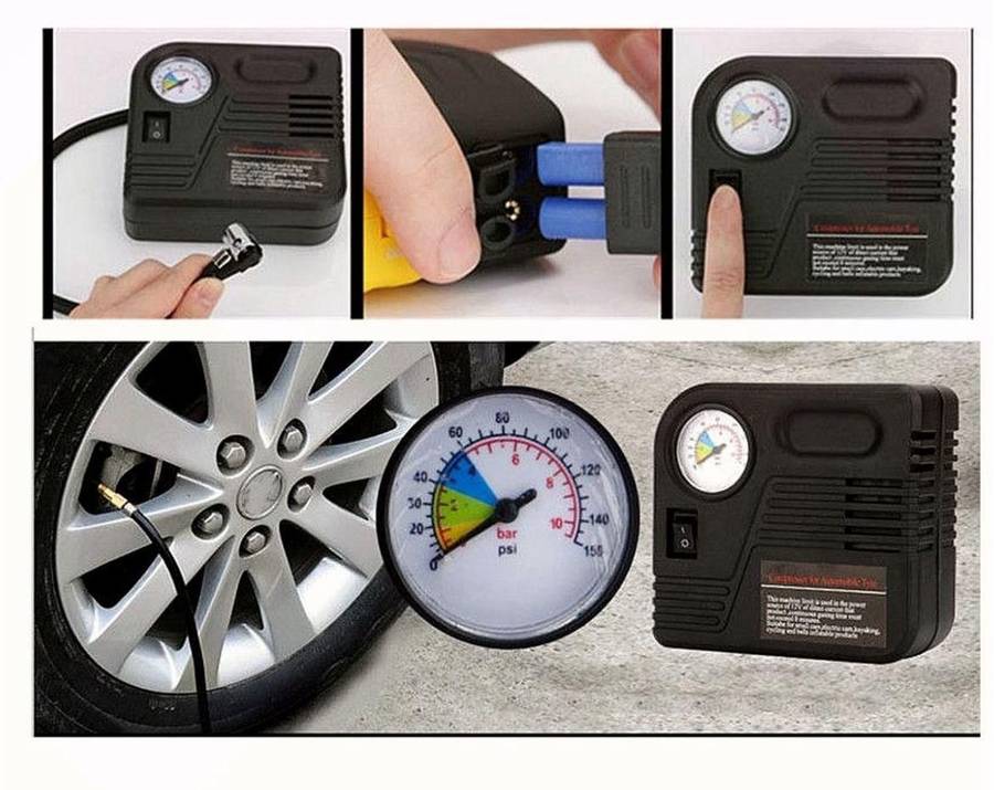CAR JUMP STARTER + TYRE INFLATOR EMERGENCY KIT