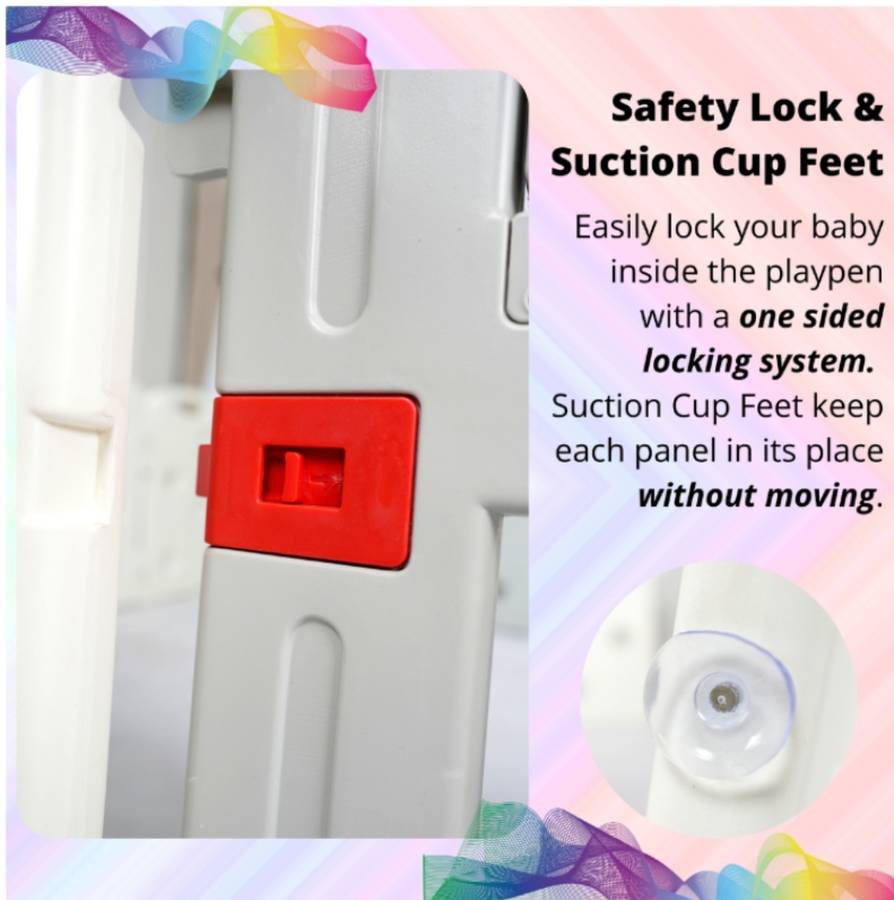 Large Baby Playpen Activity Center 17 Pieces Set