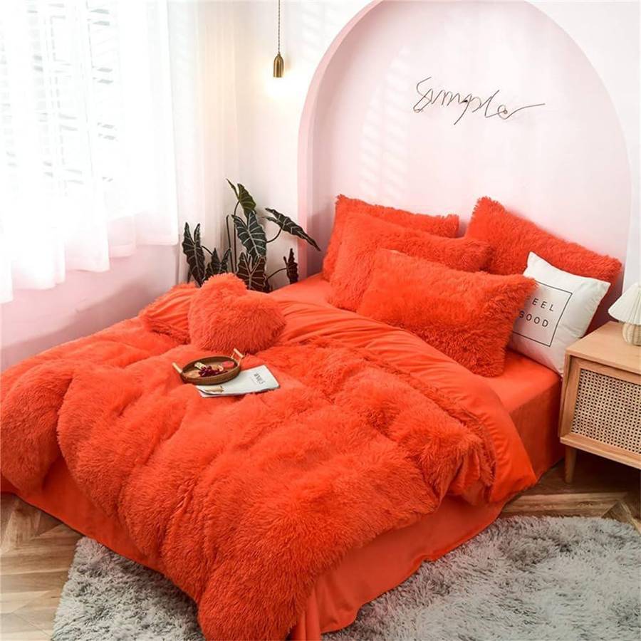 5 Piece Fluffy Tie Dye Comforter