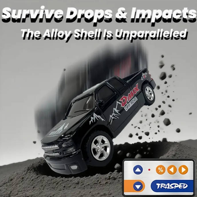 1:64 Alloy Mini RC Car | 2.4G Anti-Interference Multi-Car Racing & 3-Speed Control