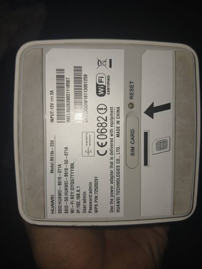 Huawei B618 lte router