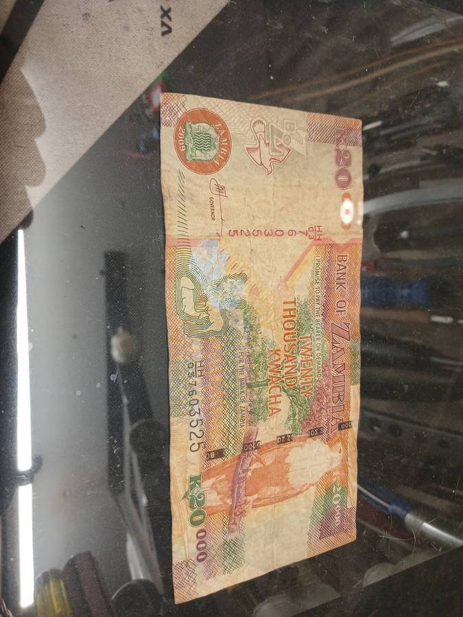 21200 Zambian Kwacha money collection