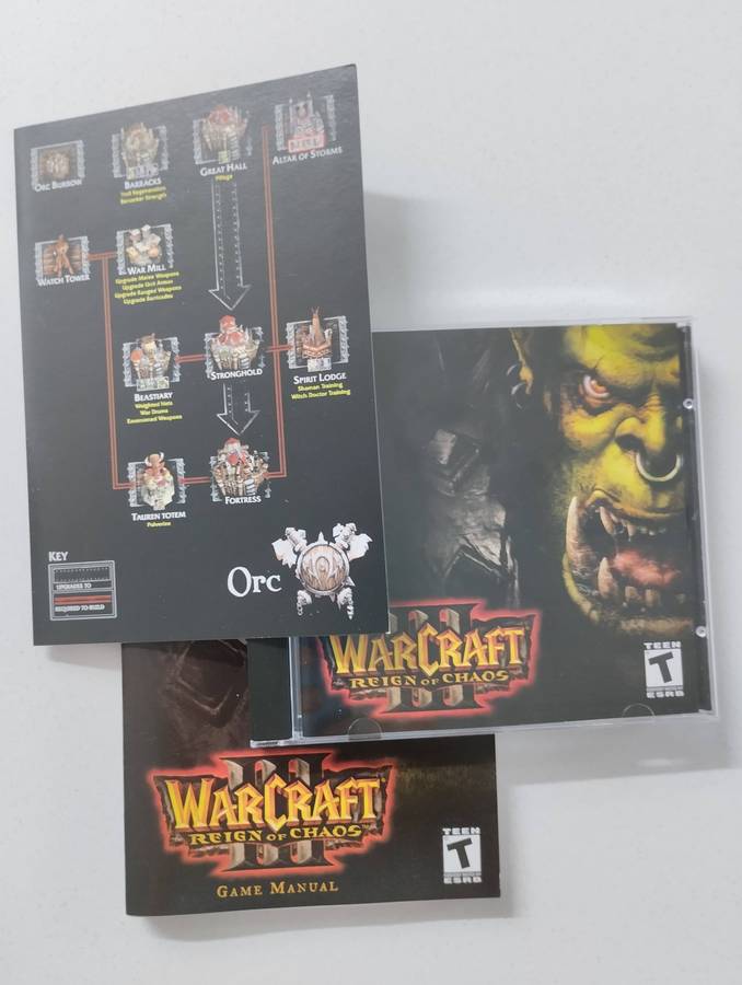 Warcraft III & The Frozen Throne Expansion Big Box PC CD-ROM Game Windows 2003