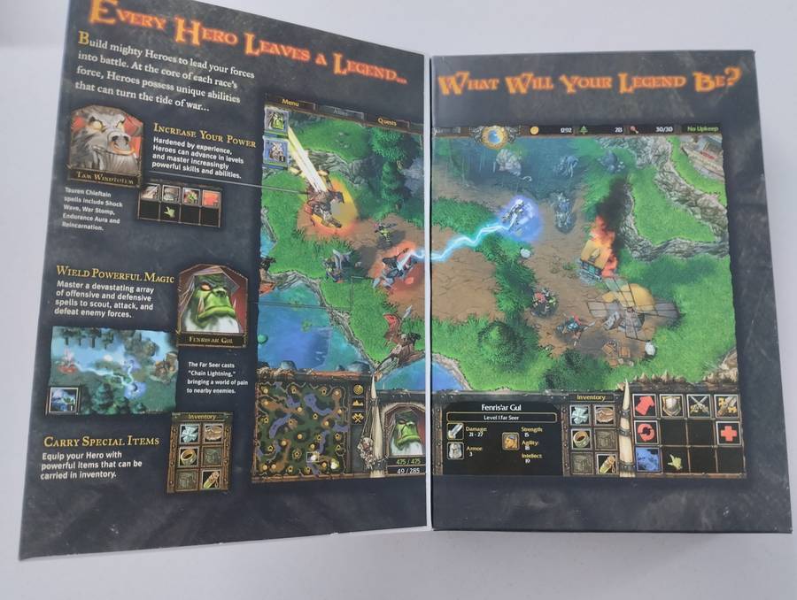 Warcraft III & The Frozen Throne Expansion Big Box PC CD-ROM Game Windows 2003