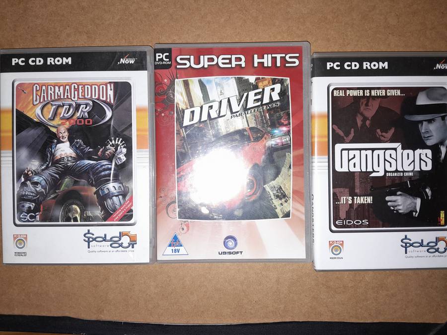 PC Game Bundle - Driver Parallel Lines, Gangsters Organized Crime & Carmageddon TDR 2000