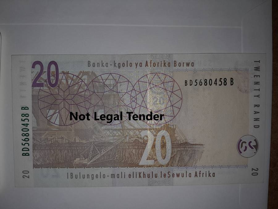 B1 - South Africa RSA R20 Note Gill Marcus Series