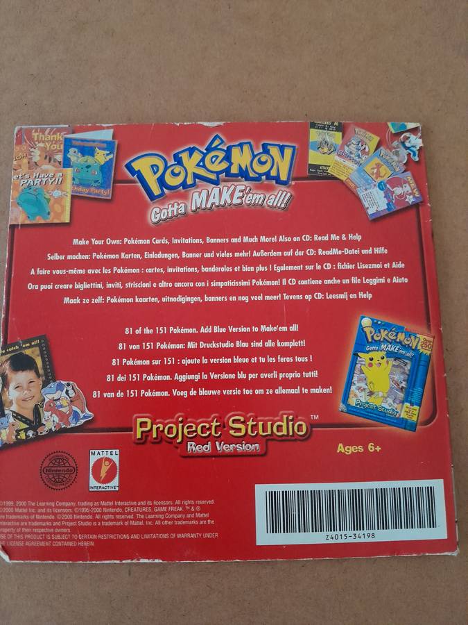 PC 1999 Pokémon: Red Version - Gotta Make' em All