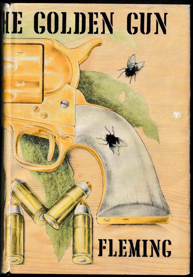 Rare WHITE Endpapers IAN FLEMING The Man With The Golden Gun FIRST EDITION Cape Book