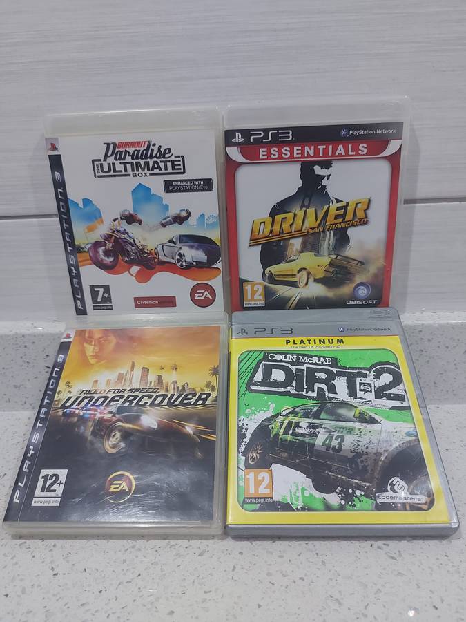 PS3 4 GAME RACING BUNDLE FOR ONE BID