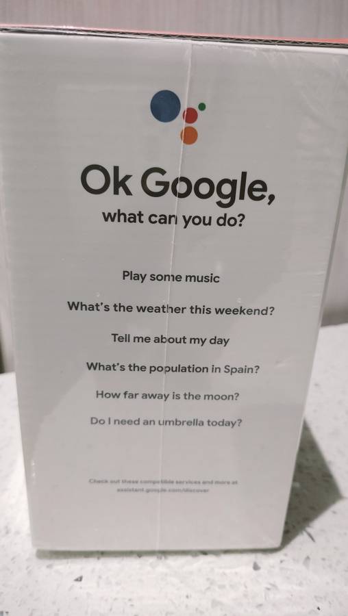 Xiaomi Mi Smart/google  Speaker - White- LIKE NEW -ONLY OPENED TO TEST