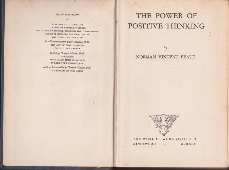 Power of Positive Thinking by Norman Vincent Peale