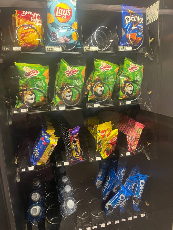 Second hand snack vending machine
