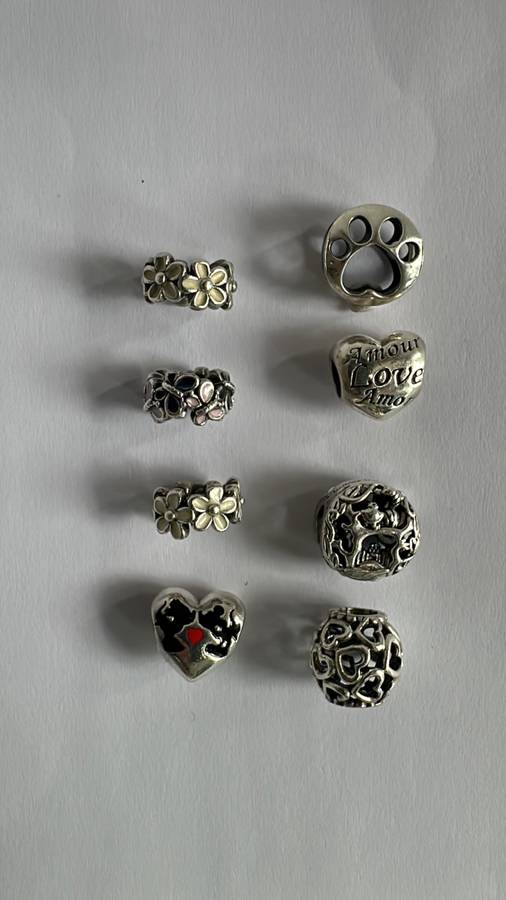 8 x Pandora Charms !!!!