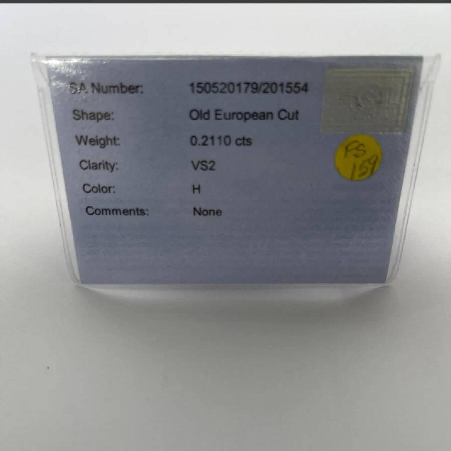 18CT White Gold 0.2110 CT Diamond Solitaire Cut Ring(US6/UKL) - Evaluation  R 23 000