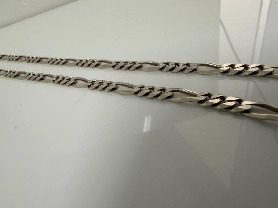 Silver men's necklace