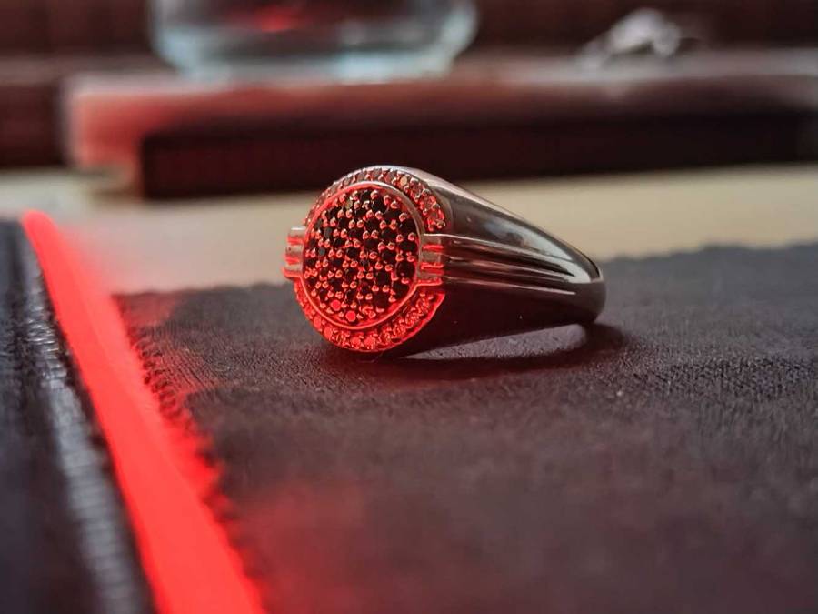 Sterling silver men's ring