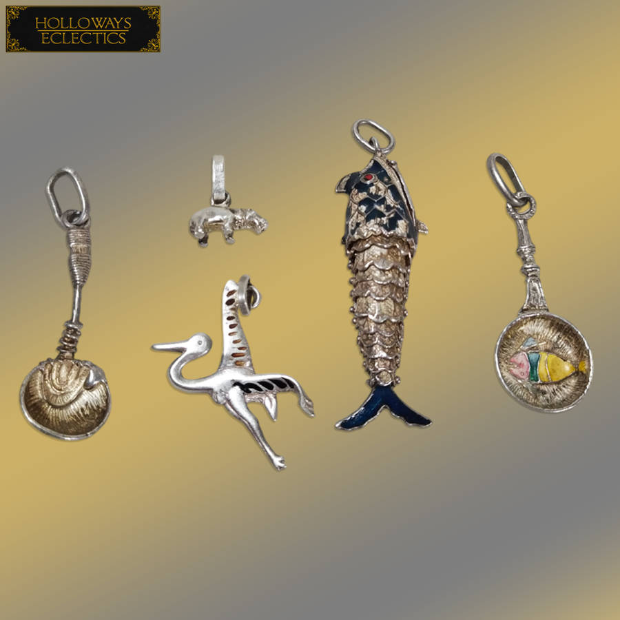 Rare Vintage 925 Silver Charms