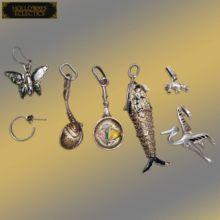 Rare Vintage 925 Silver Charms