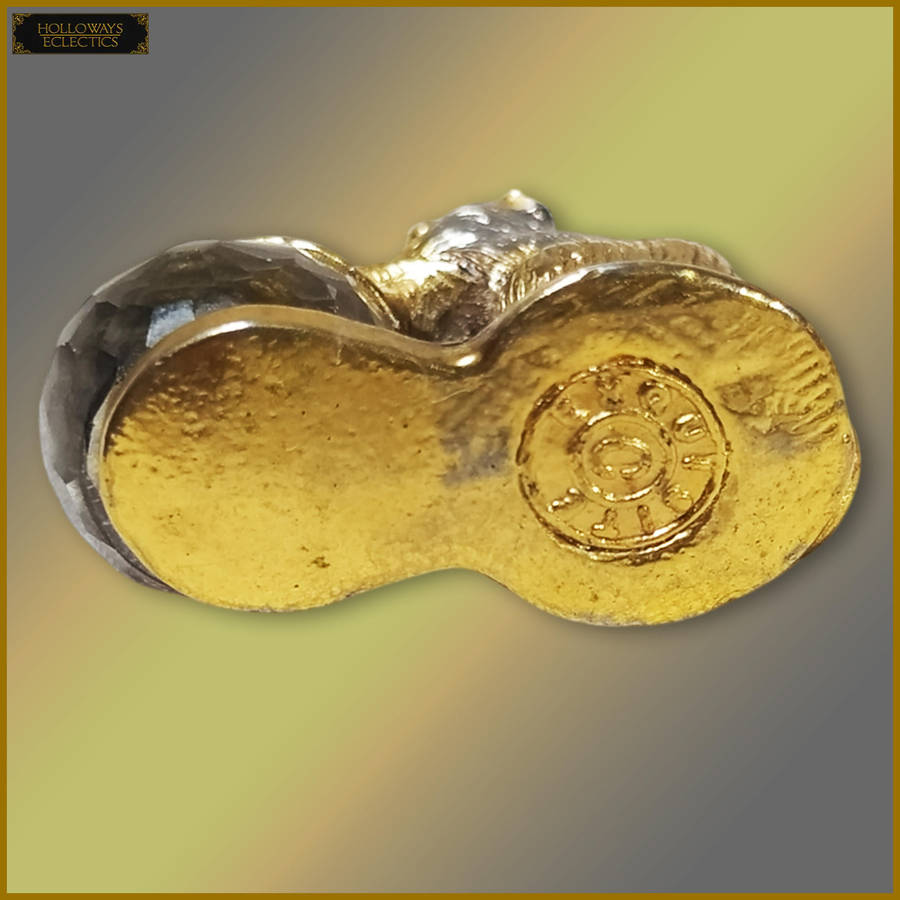 Exquisite Crystal Gold Plated Mouse Ornament