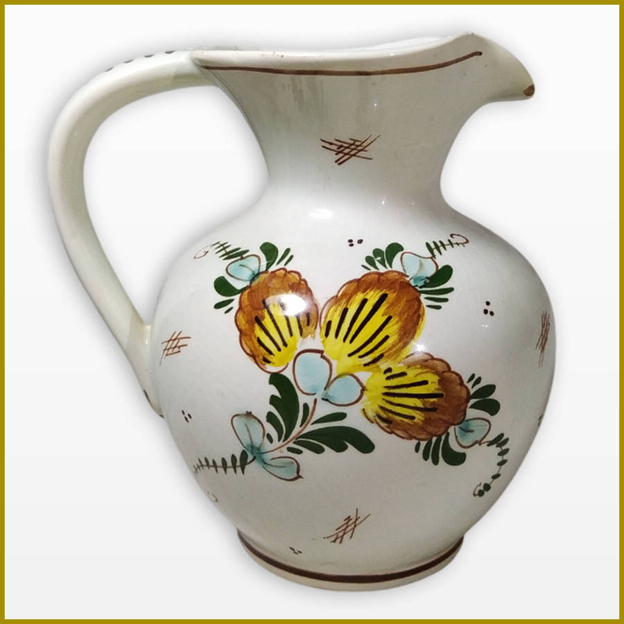 Rare Delft Coloured Milk Jug