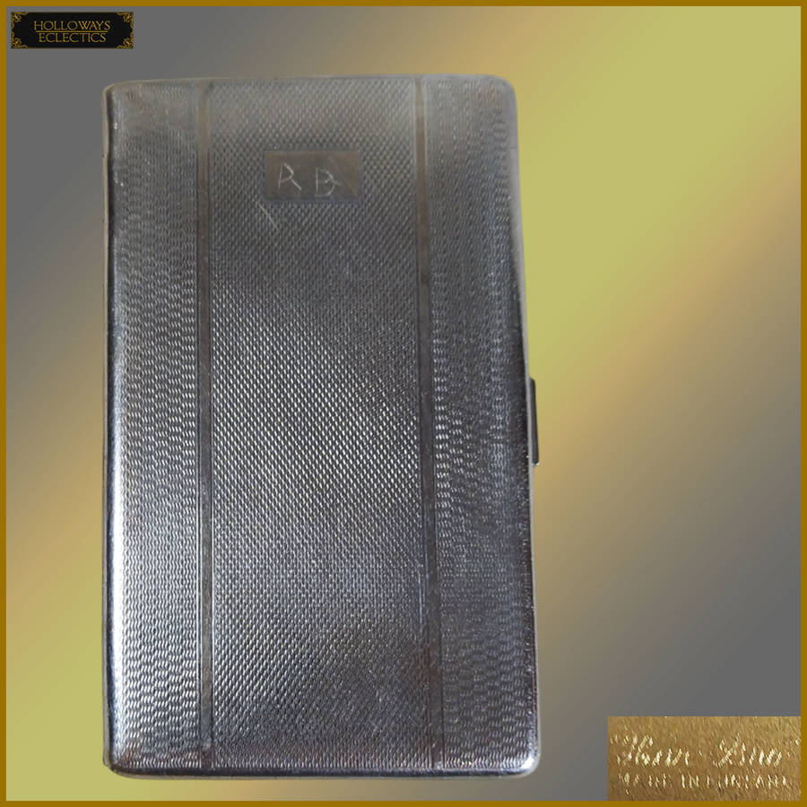 Vintage Hans Bro Silverplated Cigarette Case