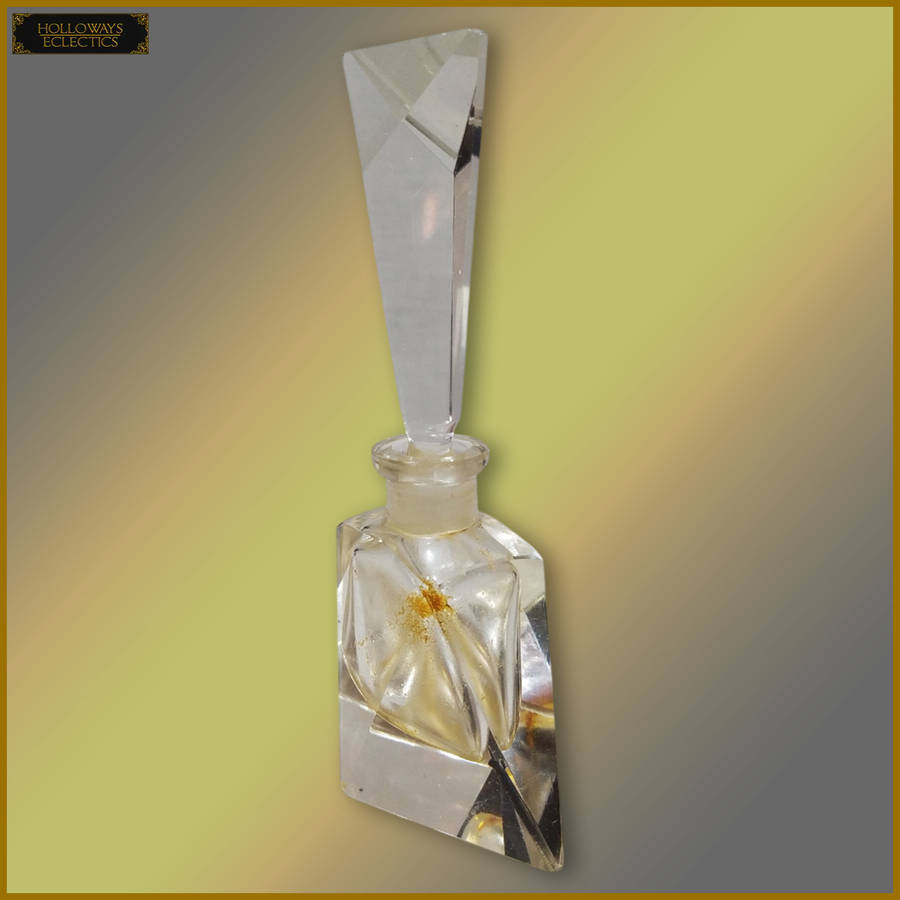 Vintage Victorian Glass Perfume Bottle