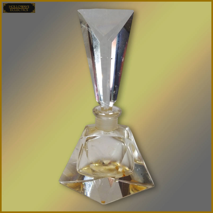 Vintage Victorian Glass Perfume Bottle