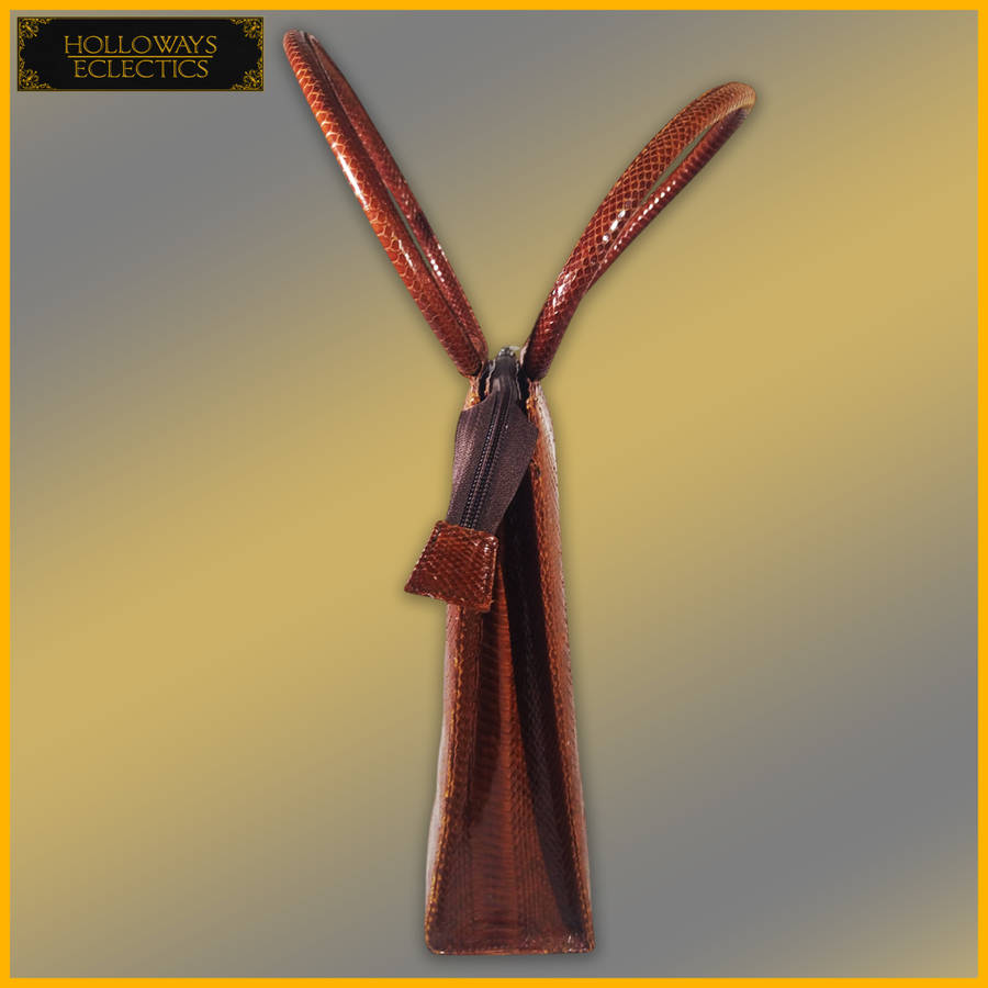 Genuine Custom Snake Skin Leather Hand Bag