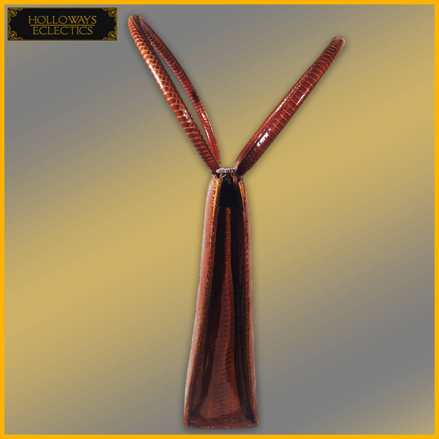 Genuine Custom Snake Skin Leather Hand Bag