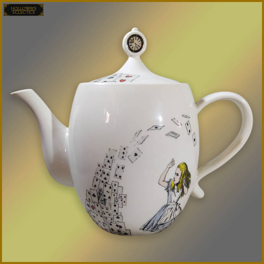Vintage Alice In Wonderland Teapot