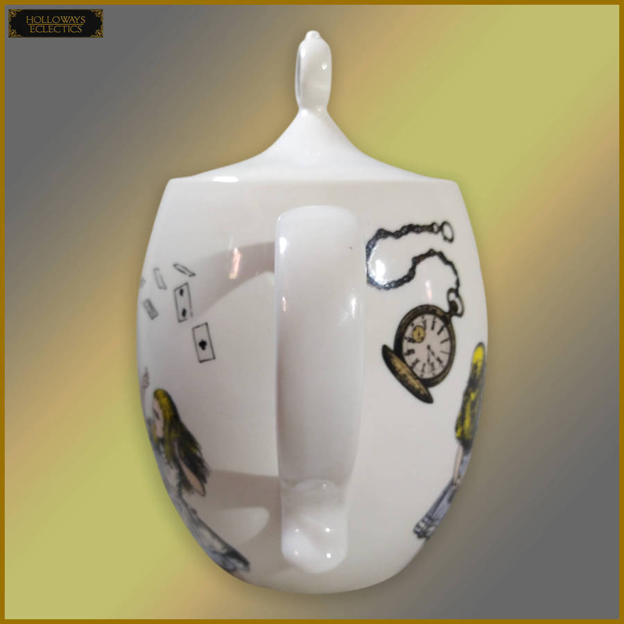 Vintage Alice In Wonderland Teapot