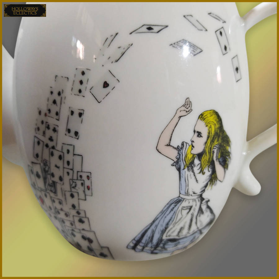 Vintage Alice In Wonderland Teapot