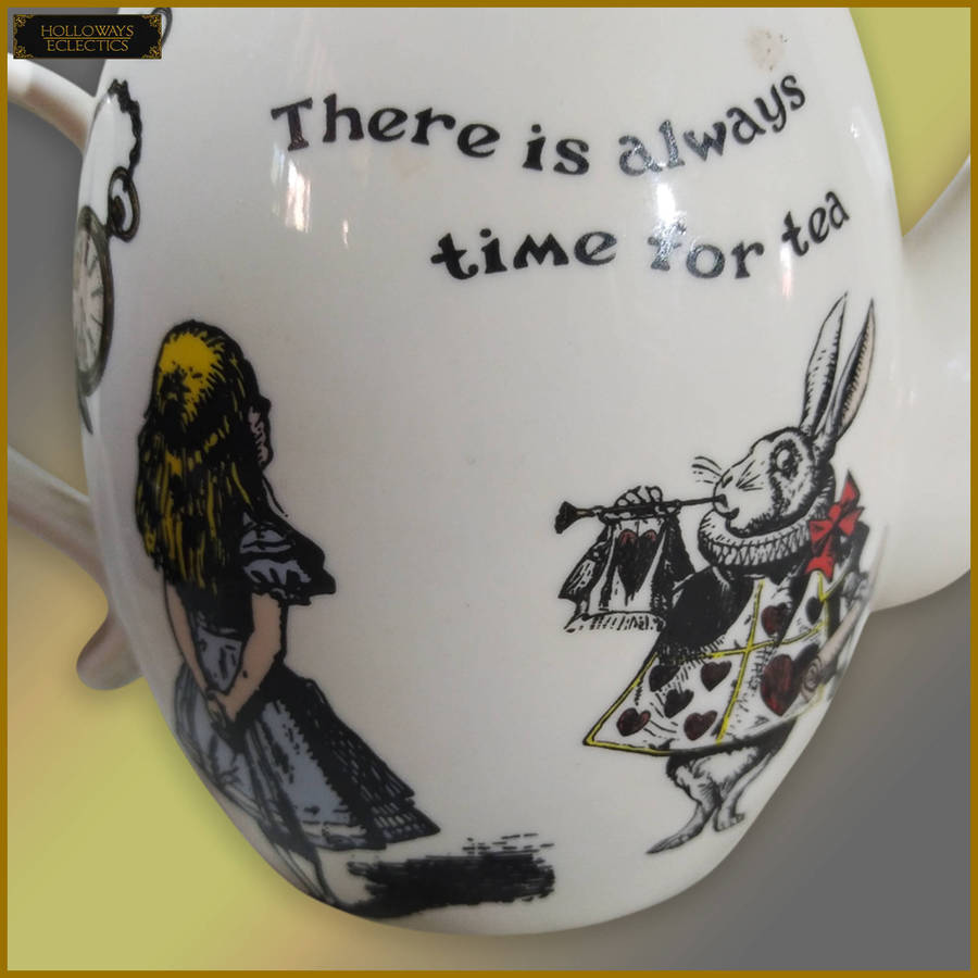 Vintage Alice In Wonderland Teapot