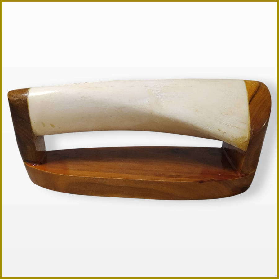 Warthog Tusk Decor Statue