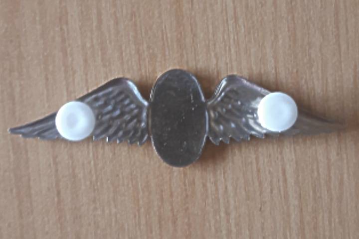 S.A Parachute Staticline Instructor Wing - Full Size - Two Pins In Place