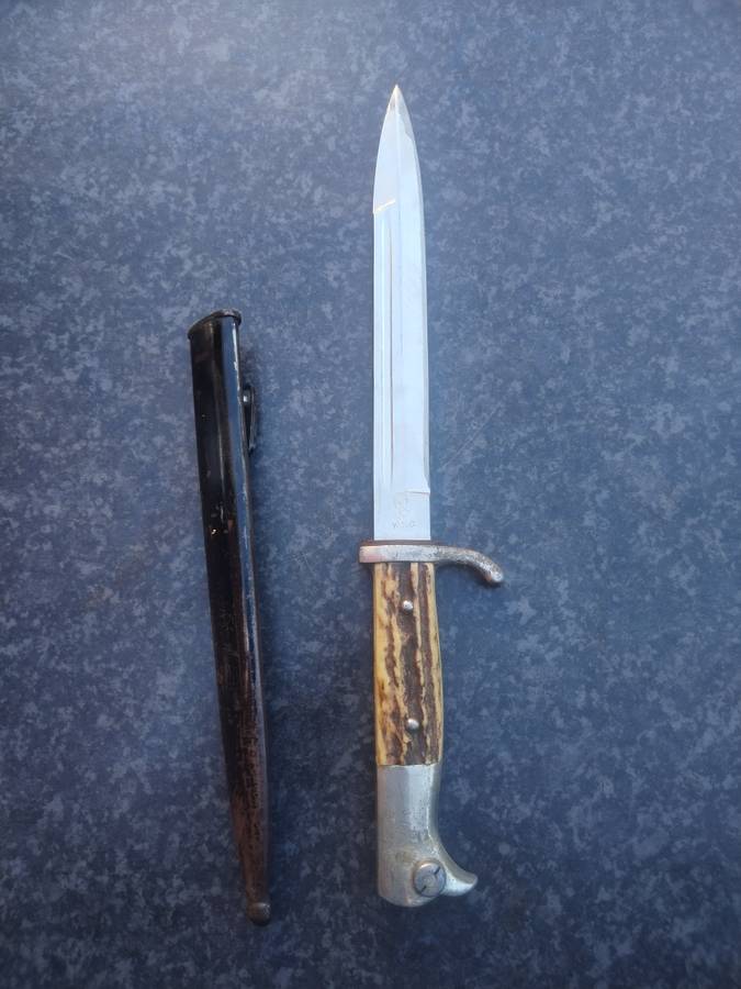 #1 World War 2 German inscribed bayonet - LAST ONE SOLD FOR R21 000.00 - BUY NOW ITS AN INVESTMENT!