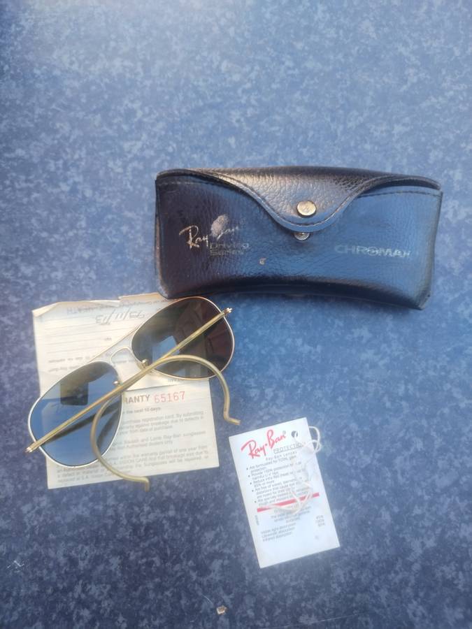 #3 - MINT -Ray-Ban USA B&L Diamond Hard Aviator Outdoorsman 62mm W1508 Survivor Sunglasses - BUYNOW!