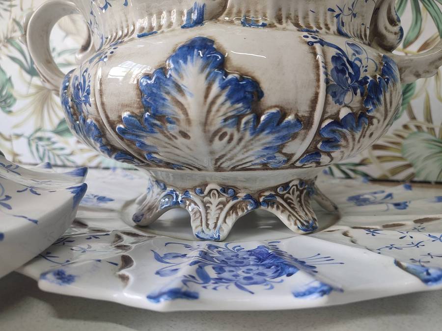 #3 VINTAGE ITALY BASSANO CERAMIC TUREEN SET