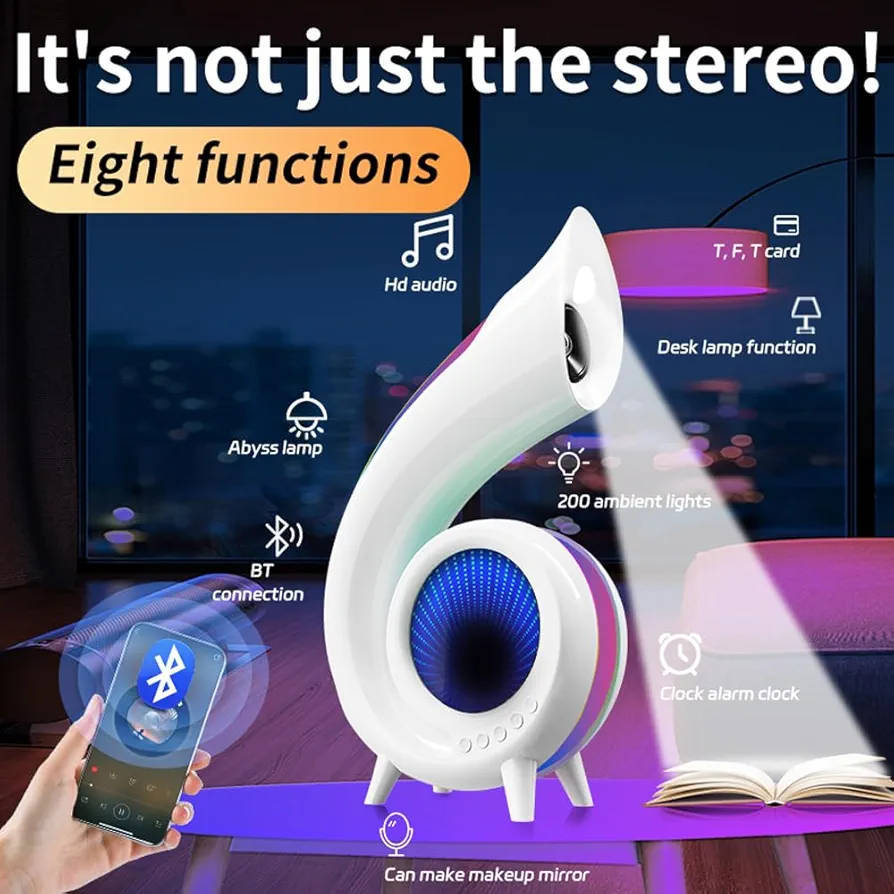Portable Conch Shell Bluetooth Speaker, HD Sound, TF Card Support