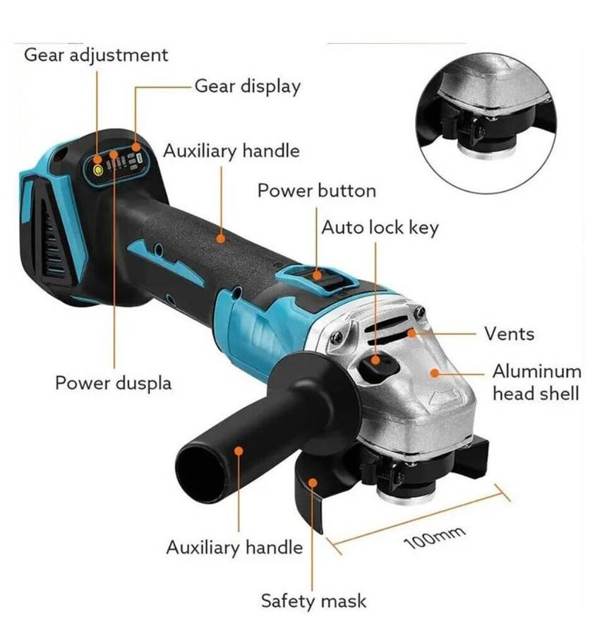 Multi-Function Power Tool Set Combination with Chargeable Cordless Drill