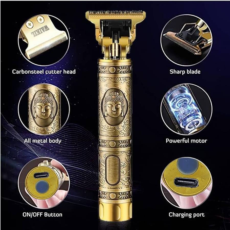  Beard&Hair Trimmer, Cordless USB Rechargeable Hair Clipper