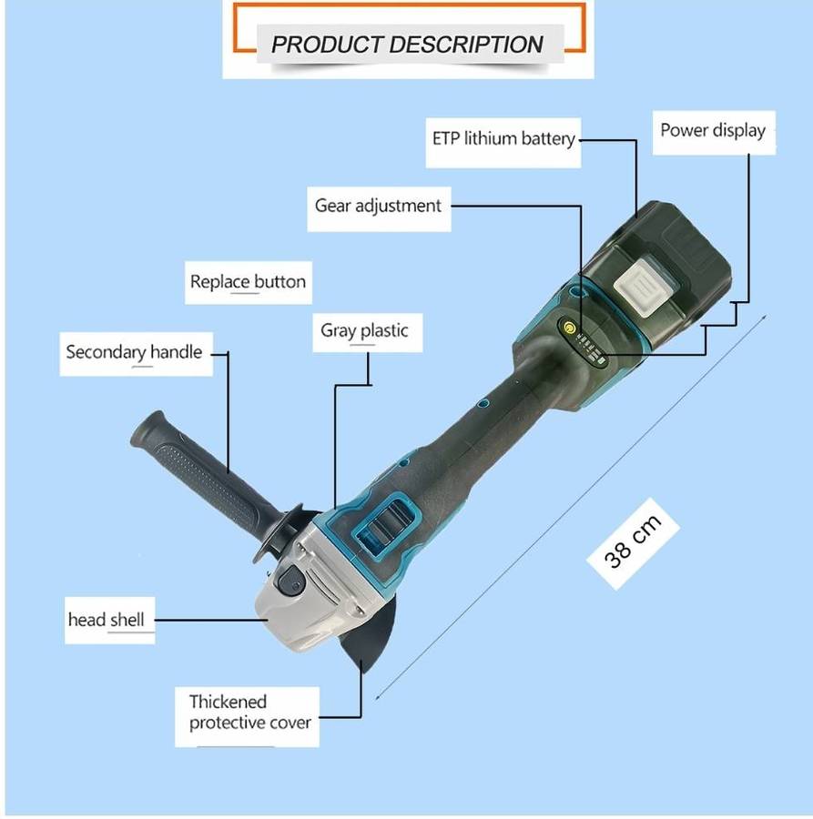Multi-Function Power Tool Set Combination with Chargeable Cordless Drill
