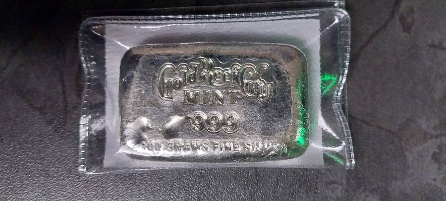 100g Fine Silver Cast Bar