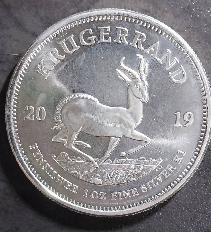 1oz Silver Kruger Rand Coins 99.9% 2019